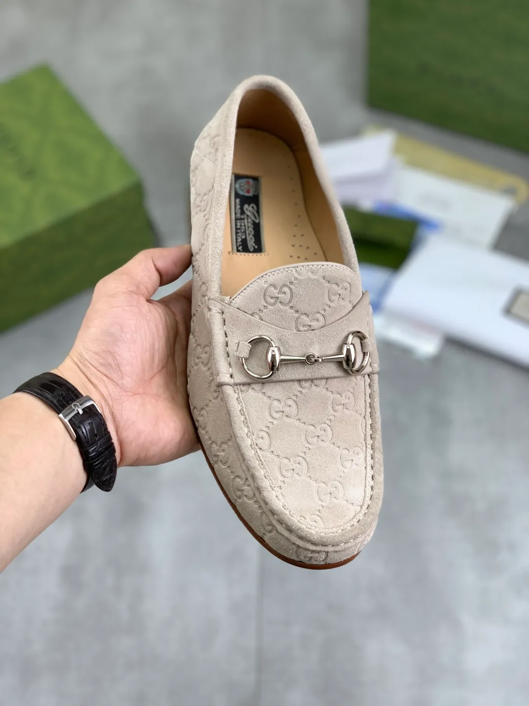 Men's men's shoes 💰P540 [New style] Water-dyed cowhide 💰💎💎💎 [Gucci] Gucci high-end men's formal business leather shoes, original order 1:1 authentic goods! Original imported high-end washed calfskin, original metal buckle, imported first-layer cowhide lining for feet, original outsole, men's shoe size: 38-44, multiple colors available